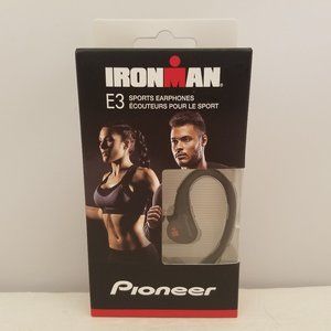 Pioneer IRONMAN E3 Sports Earphones Black LARGE 🆕